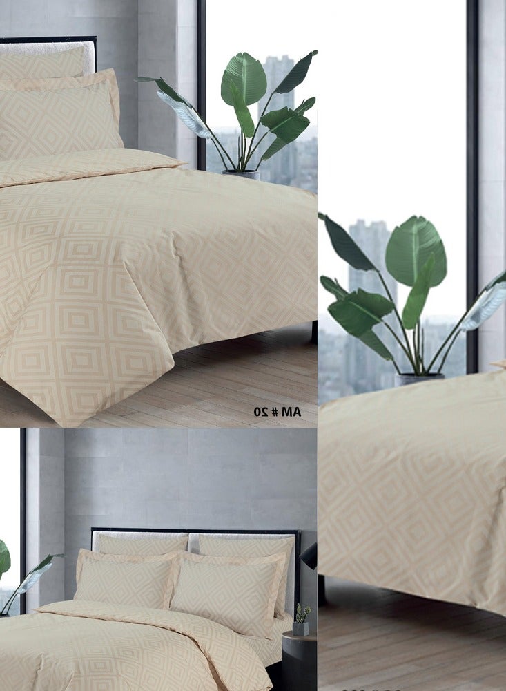 Amali Complete Single Bed Set including 1 x Duvet Cover 160cm x 220cm 1 x Fitted Sheet 120 x 200 + 35cm with 1 x Pillow Cases 50 x 75cm and 1 x Oxford Pillowcase