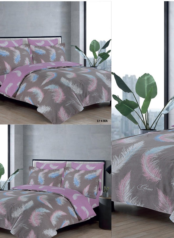Amali Complete Single Bed Set including 1 x Duvet Cover 160cm x 220cm 1 x Fitted Sheet 120 x 200 + 35cm with 1 x Pillow Cases 50 x 75cm and 1 x Oxford Pillowcase