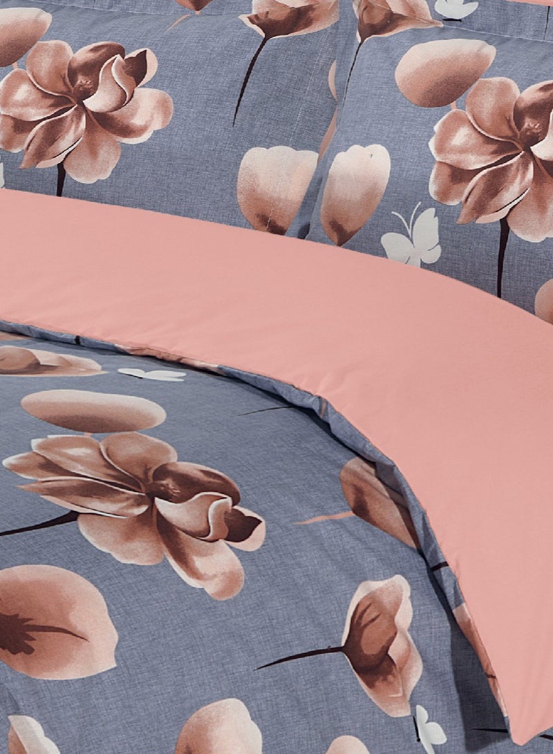 Amali Poly cotton Complete Bed Set including 1xDuvet Cover 160cm x 220cm 1xFitted Sheet 120 x 200 + 35cm with 2xPillow Covers 50 x 75cm