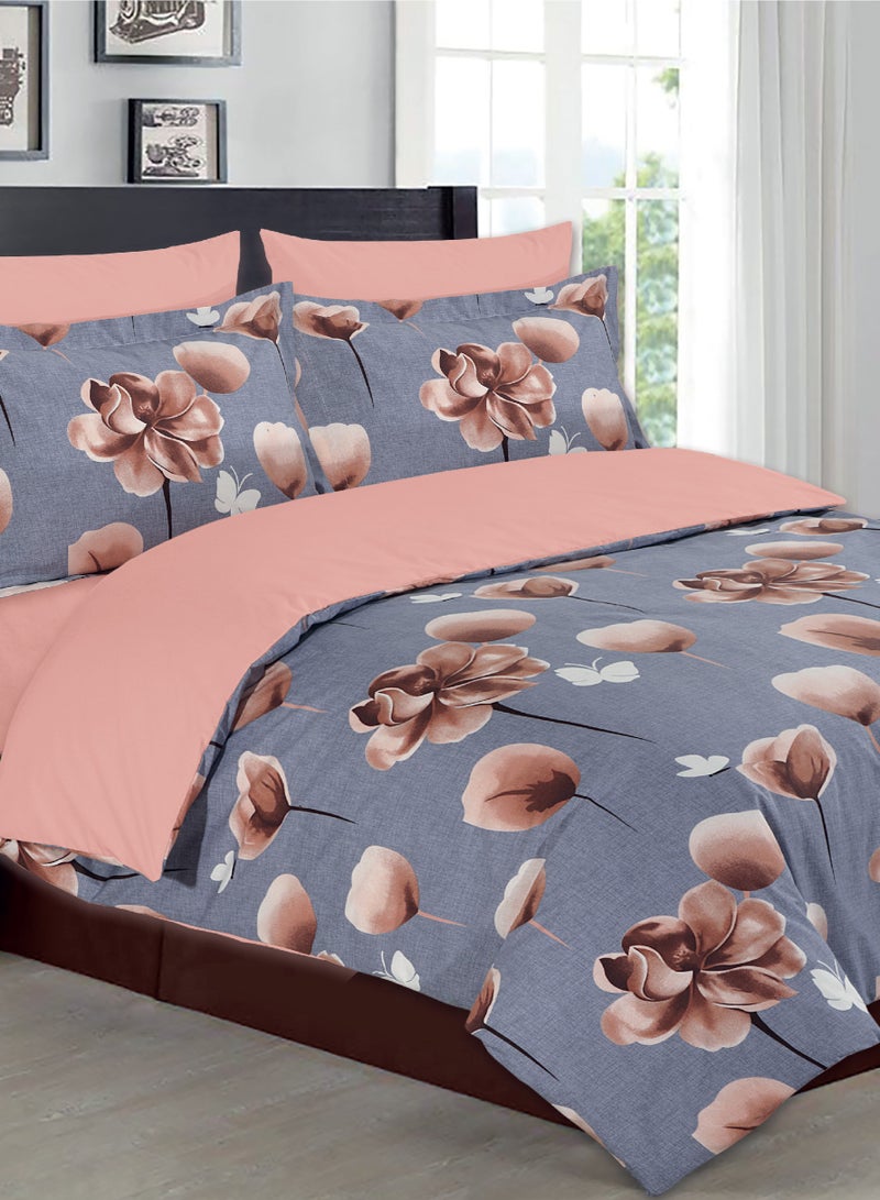 Amali Poly cotton Complete Bed Set including 1xDuvet Cover 160cm x 220cm 1xFitted Sheet 120 x 200 + 35cm with 2xPillow Covers 50 x 75cm
