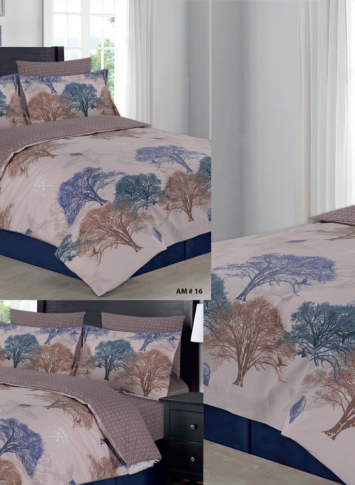Amali Complete Single Bed Set including 1 x Duvet Cover 160cm x 220cm 1 x Fitted Sheet 120 x 200 + 35cm with 1 x Pillow Cases 50 x 75cm and 1 x Oxford Pillowcase