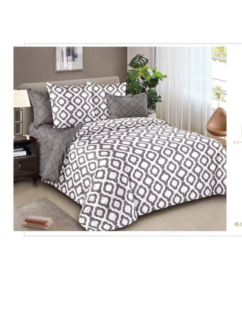 6Pcs Bedding Set Solid Color Luxury Bedding Duvet Cover Set King Size Bed Set King size set