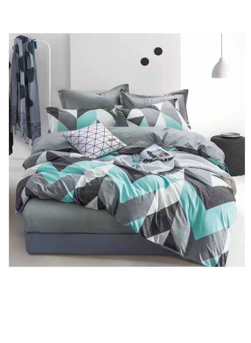 6Pcs Bedding Set Solid Color Luxury Bedding Duvet Cover Set King Size Bed Set King Size Set