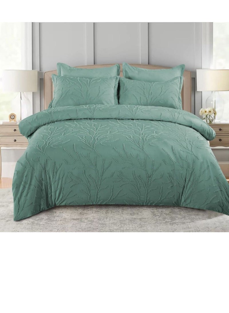 6Pcs Bedding Set Solid Color Luxury Bedding Duvet Cover Set King Size Bed Set