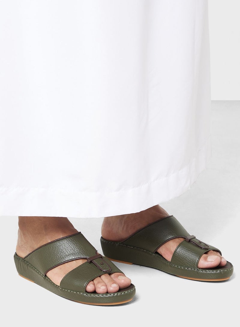 Buckle Detail Traditional Arabic Sandals