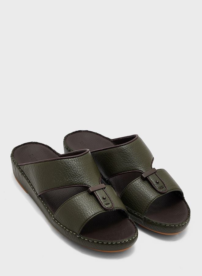 Buckle Detail Traditional Arabic Sandals