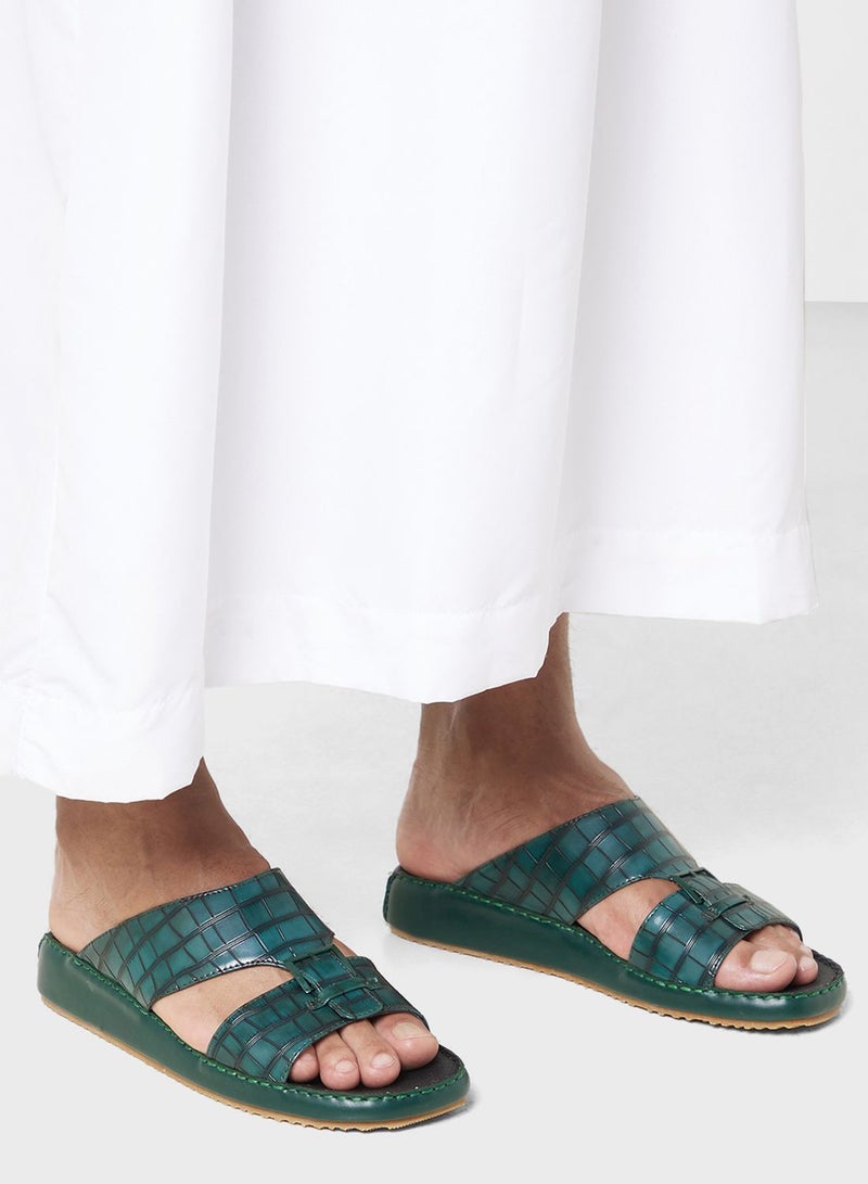 Croc Print Traditional Arabic Sanals