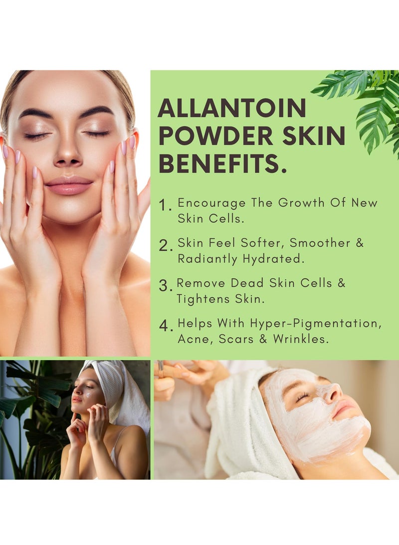 Allantoin Powder For Skin, 113gm, Soothing Skin Care Ingredient