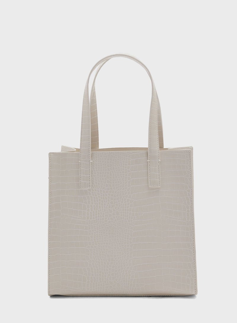 Reptcon Croc Detail Small Icon Bag