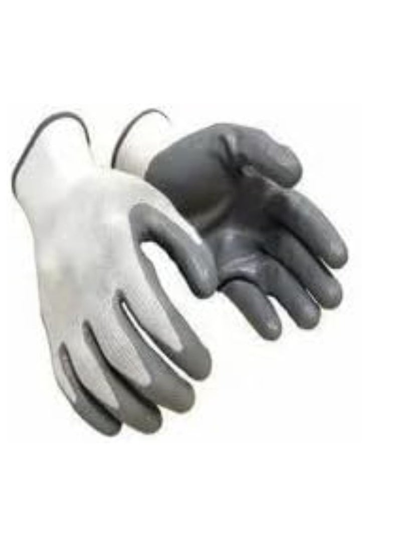 Nitrile Coated Gloves - 12 PAIRS