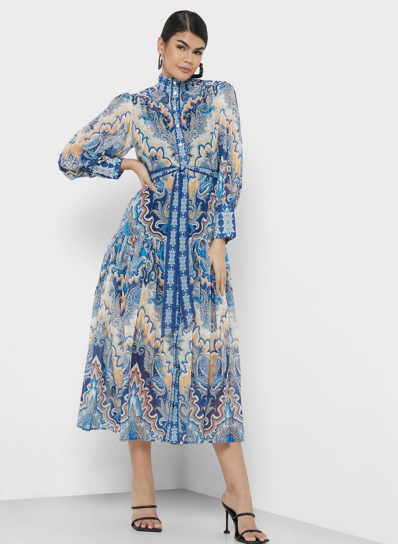 Abtract Print Dress