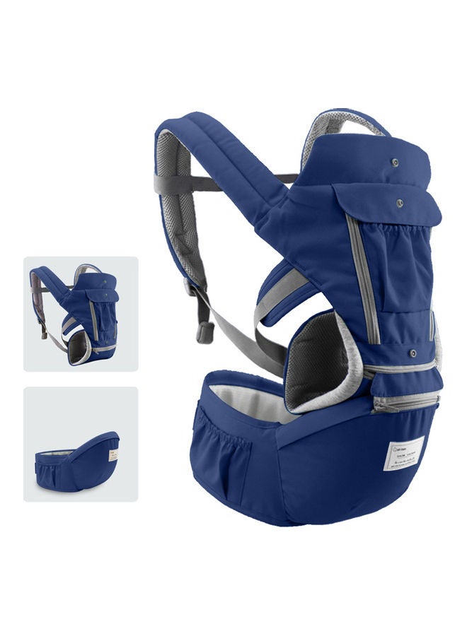 Baby Carrier With Hip Seat Blue