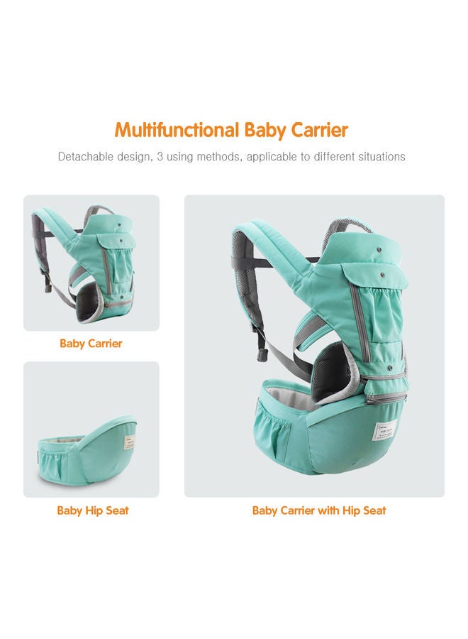 Baby Carrier With Hip Seat Blue