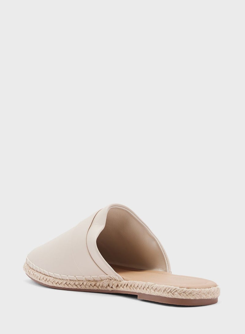 Buckle Detail Slip On Espadrille