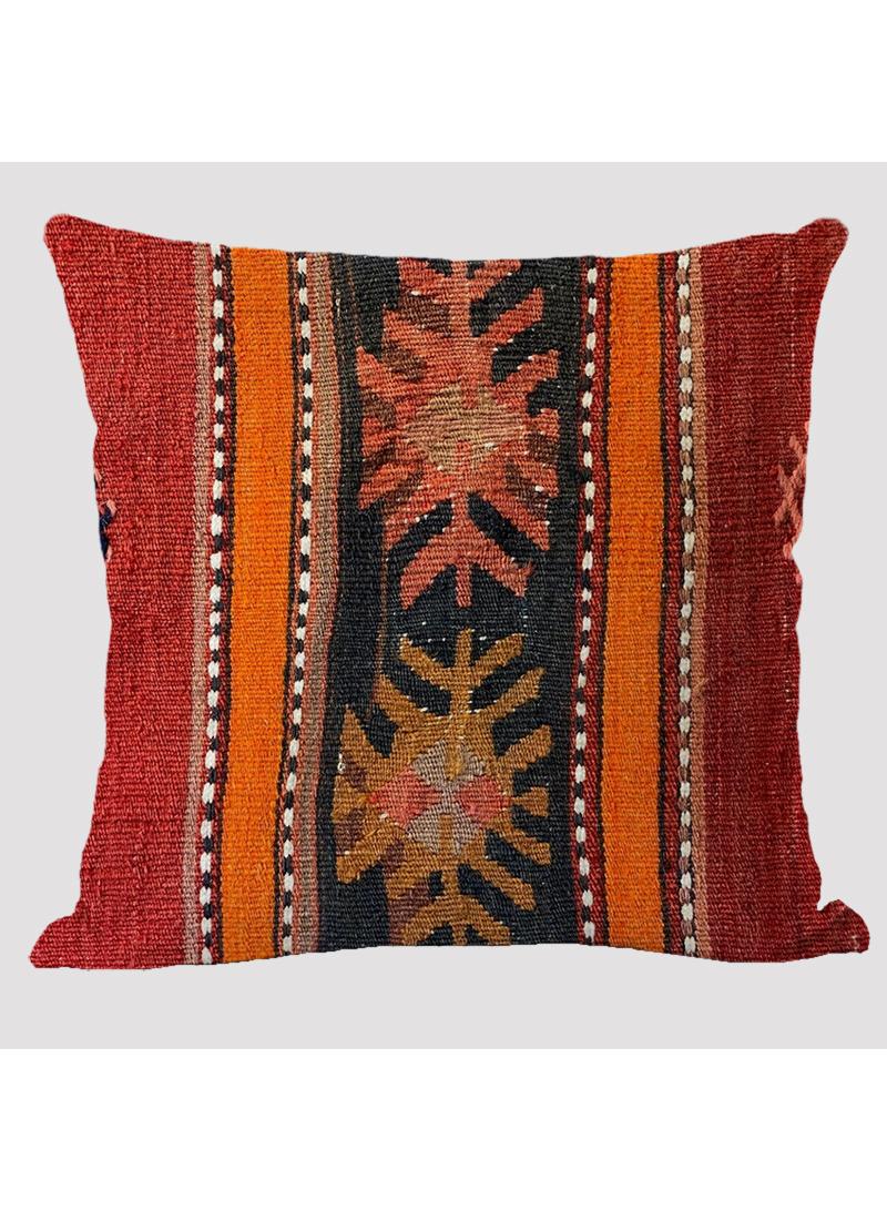 4 Pcs Bohemian Pillowcases Ethnic Linen Pillowcases Multicolor 45x45cm Without Pillow Core