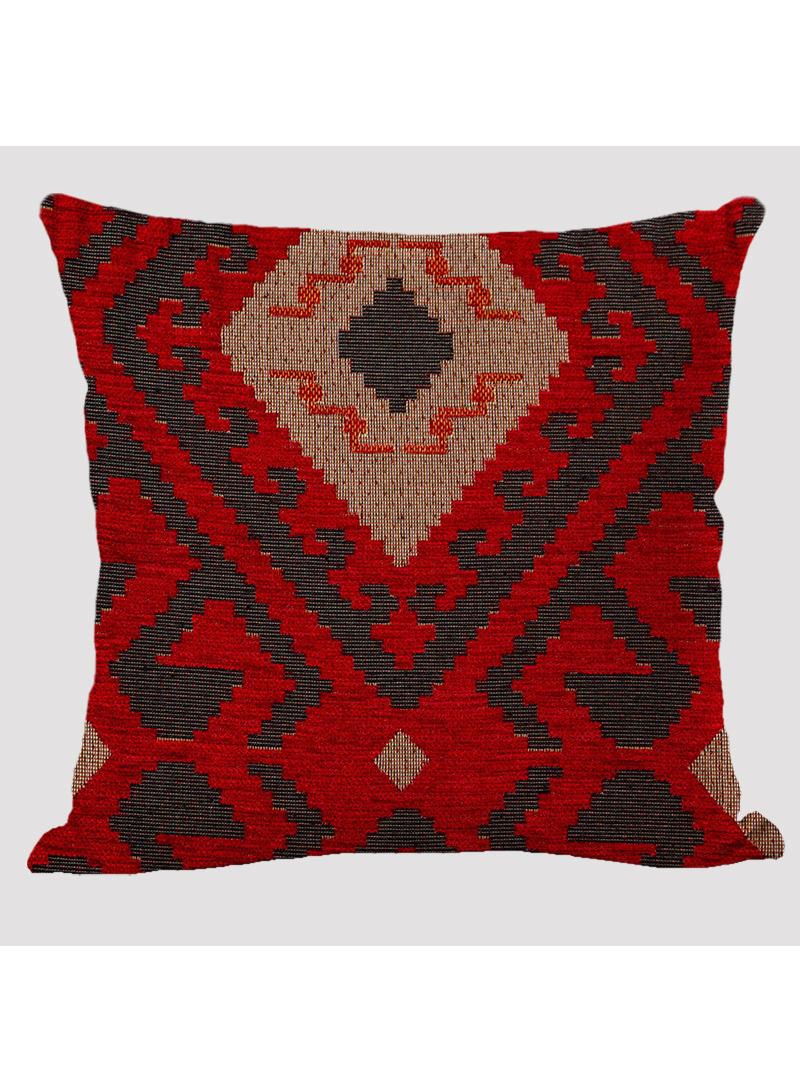 4 Pcs Bohemian Pillowcases Ethnic Linen Pillowcases Multicolor 45x45cm Without Pillow Core