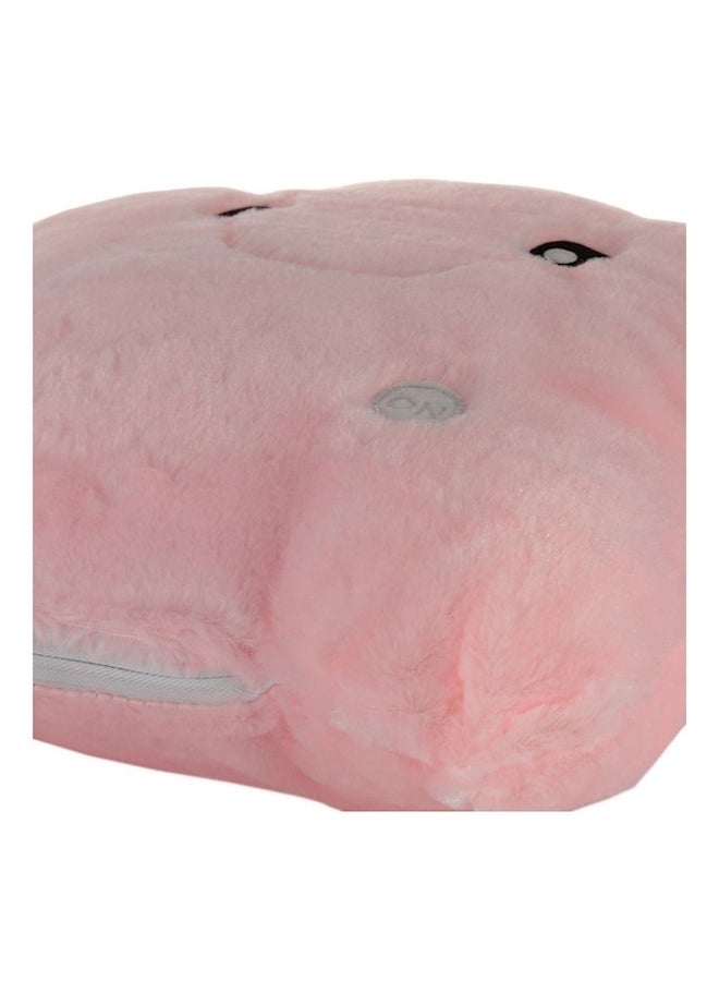 Luminous LED Plush Pillow cotton Pink/Black