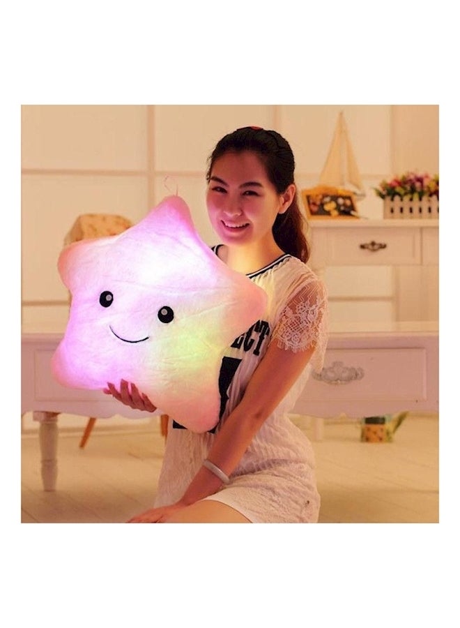 Luminous LED Plush Pillow cotton Pink/Black