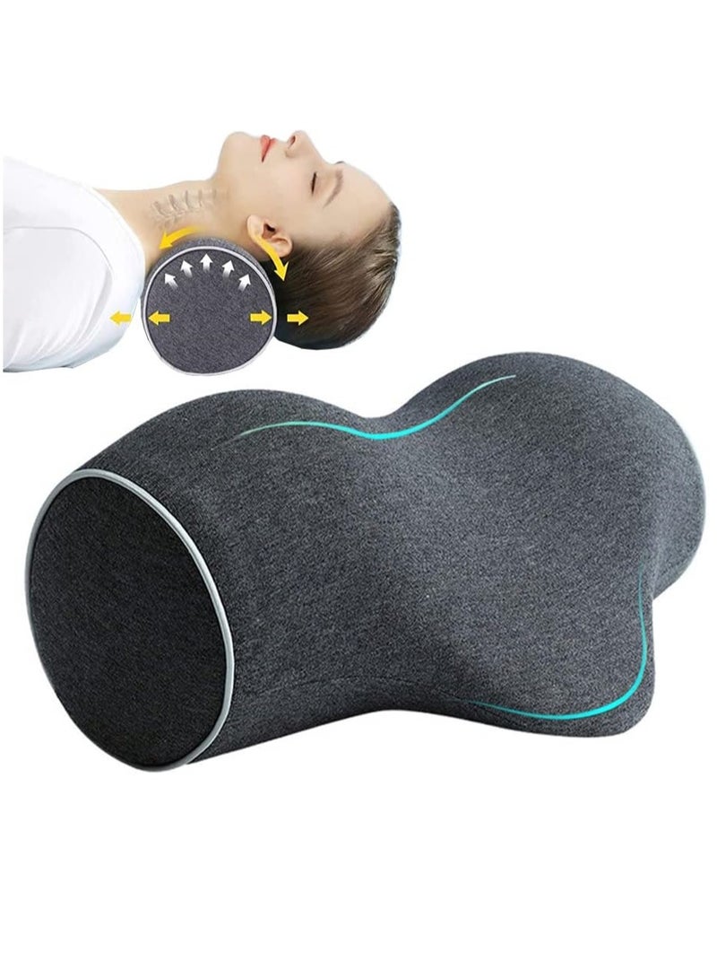 Neck Stretcher, Neck and Shoulder Relaxer,Cervical Pillow for Neck Pain Relief,Memory Foam Neck Stretcher Pillows with Pillowcase,Neck Support Traction Relaxer