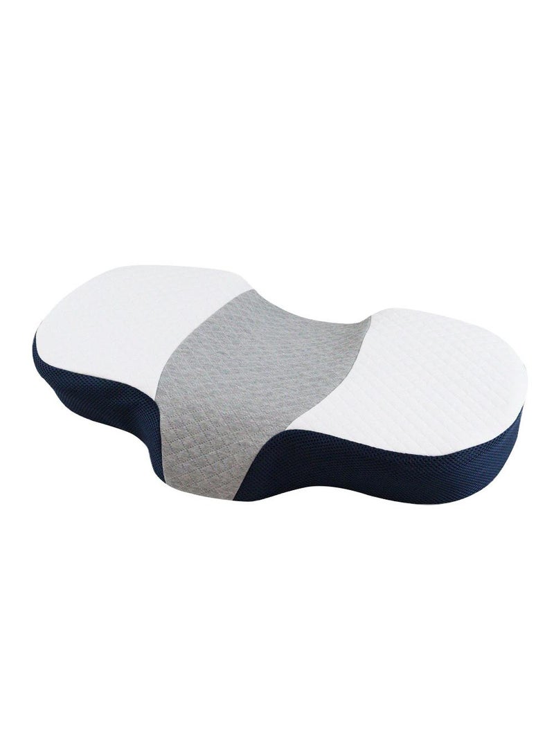 Memory Foam Neck Pillow Adjustable Ergonomic Cervical Sleeping Pillow Neck Support Bed Pillow For Shoulder And Neck Pain Relief Orthopedic Pillow For Side Sleeping With Washable Cover