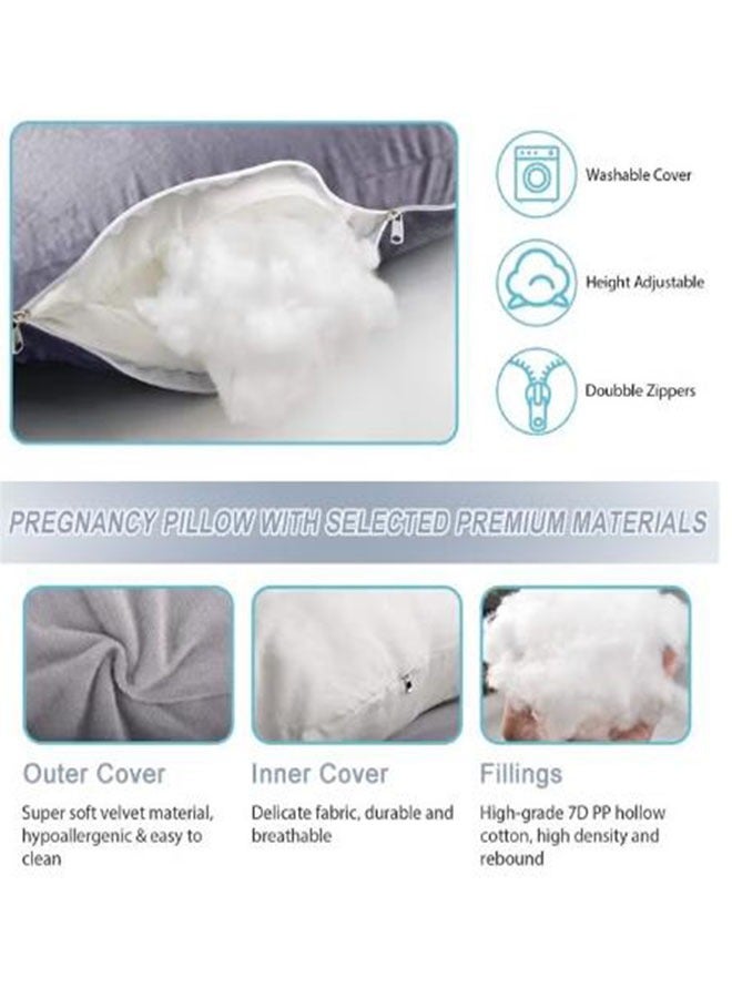 G+U-Shaped Pregnancy Pillow Full Body Maternity Support Pillow(62