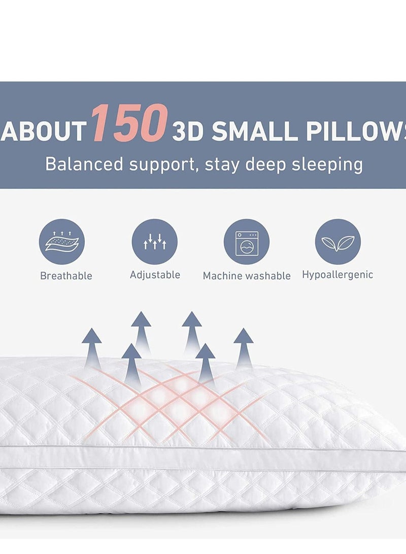 Maestro Orthopedic Quilted Full Body Pillow 100% Virgin Hollow Fiber 1400 gm filling with Cord, Breathable Large Body Pillow for Side Sleepers, 45x 120 cm with 1 Pc Cotton feel Pillow case