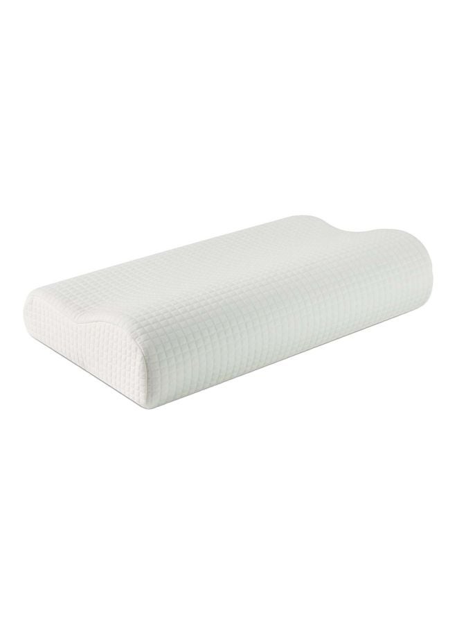 Memory Foam Contour Pillow White 20x4x12inch