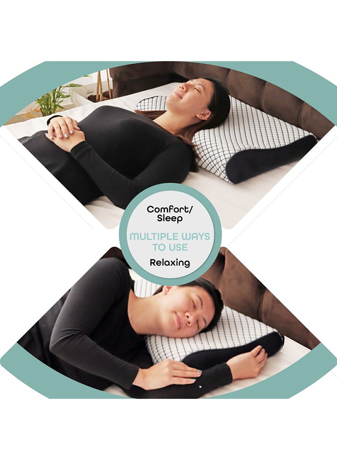 Medical Orthopedic Contour Cooling Gel Pillow Memory Foam White 60x40x7cm