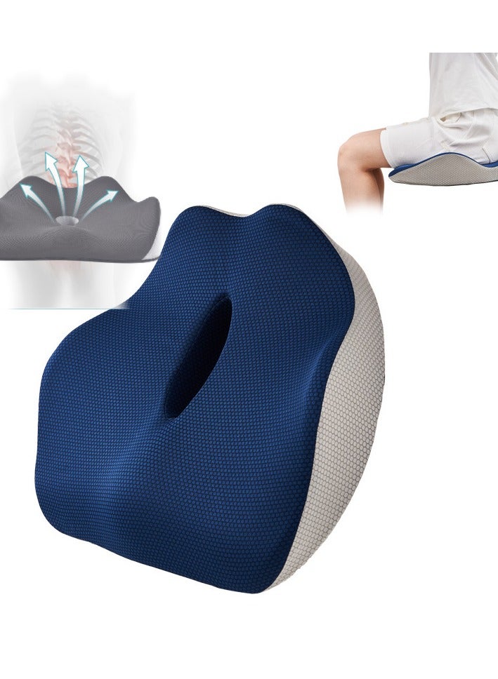 Ergonomic Memory Cotton Cushion, Supports The Waist, Reduces Pressure and Protects Buttocks,suit For Work and Relax Tailbone Orthopedic