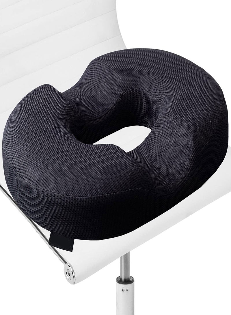 Donut Pillow for Tailbone Pain Relief, Ergonomic Cushion for Hemorrhoids, Prostate Support, Pregnancy Comfort, Coccyx and Sciatica Relief, Portable Design for Post-Surgery Use