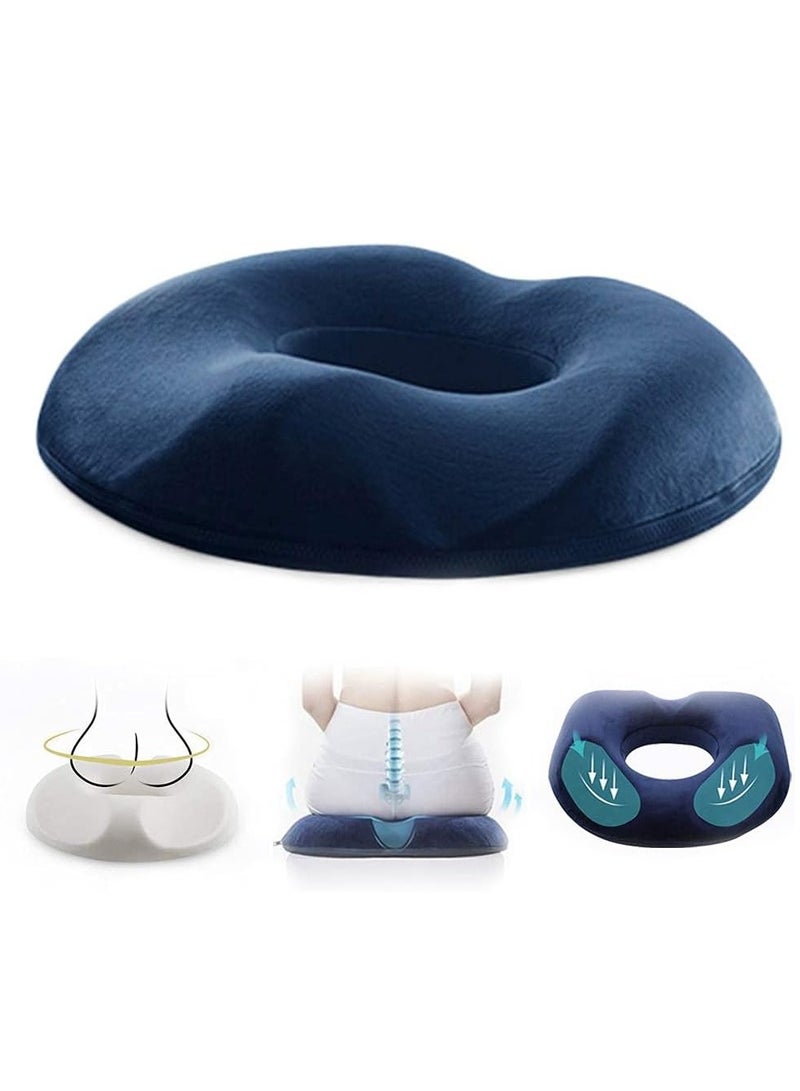 Donut Pillow Seat Cushion Orthopedic Design, Hemorrhoid Treatment Tailbone Cushion, Large Seat Cushion for Prostate/Pregnancy/Bed Sores/Coccyx/Sciatica for Office Chair Car or Travel