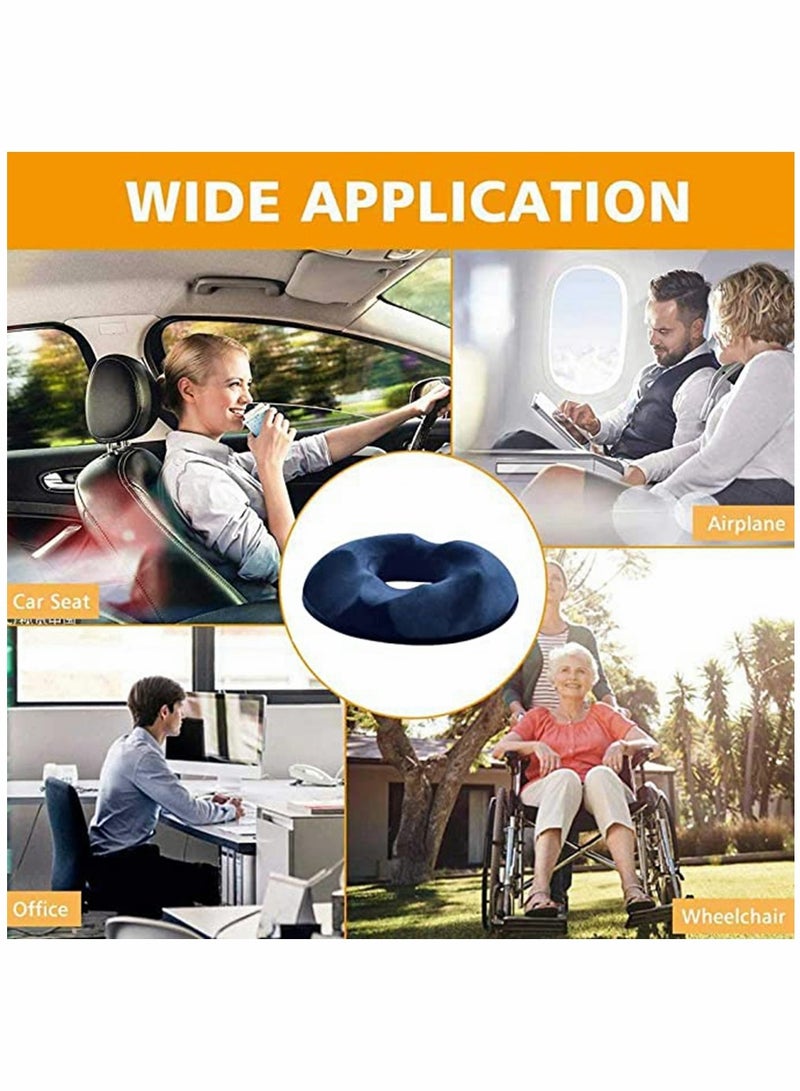 Donut Pillow, Large Donut Seat Cushion for Relief Tailbone Pain, Hemmoroid Treatment, Bed Sores, Prostate, Coccyx, Sciatica, Pregnancy, Postpartum, Ergonomic Design