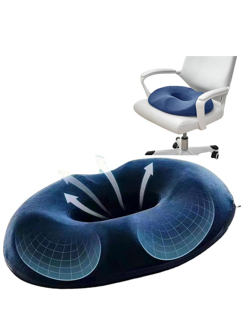 Donut Pillow, Large Donut Seat Cushion for Relief Tailbone Pain, Hemmoroid Treatment, Bed Sores, Prostate, Coccyx, Sciatica, Pregnancy, Postpartum, Ergonomic Design