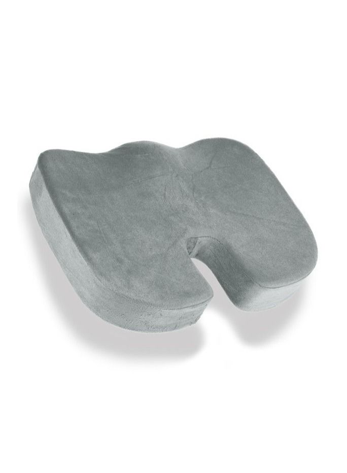 Orthopedic Gel Foam Seat Cushion Tailbone,Support for All-Day Sitting and Back Pain Relief grey