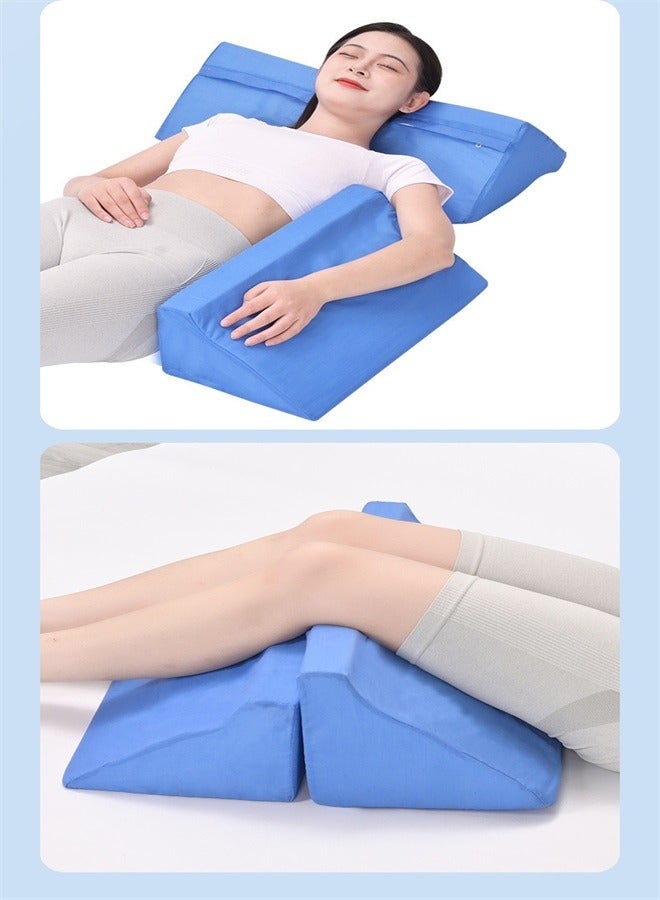 Wedge Pillow Body Position Wedges Back Positioning Elevation Pillow Case Pregnancy Bedroom Eevated Body Alignment Ankle Support Pillow Leg Bolster