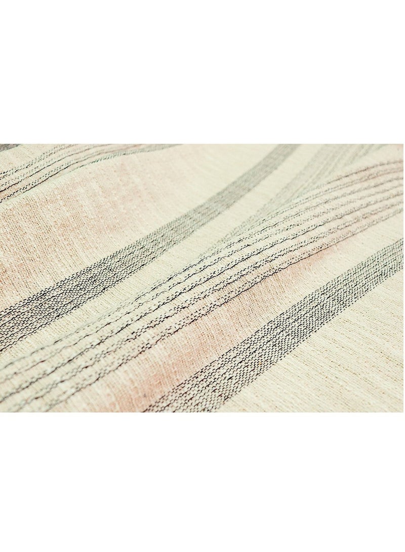 Cream Color Handwoven Handloom Organic Cotton Sofa Throw Blanket