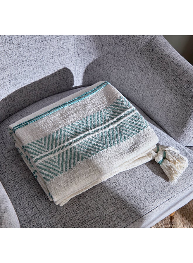 Cancun Stripe Woven Throw 170 x 130 cm