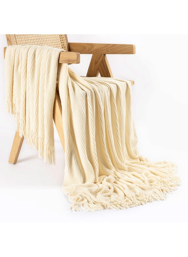 Delphi Throw, Off White - 127X152 Cm