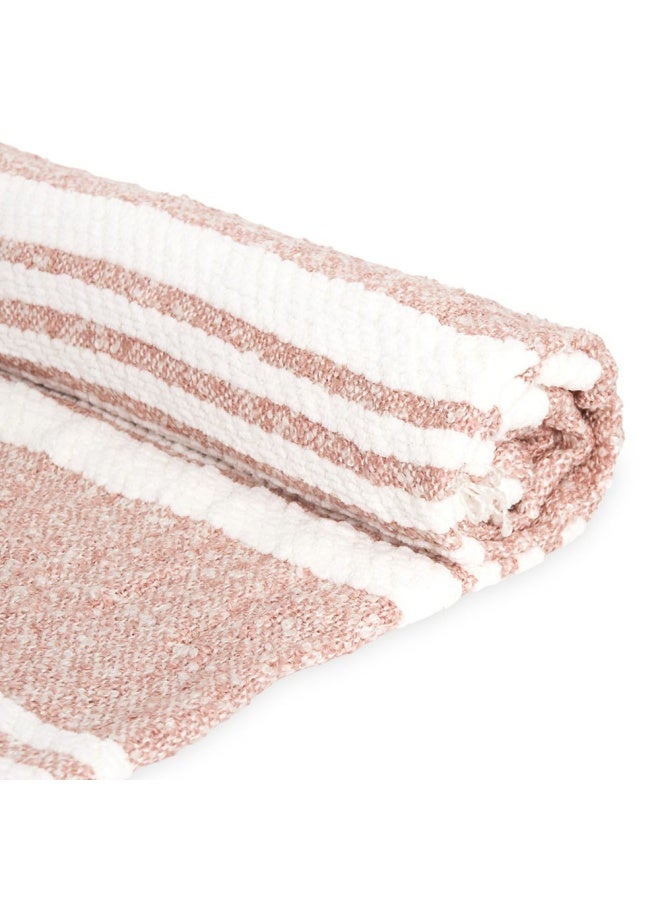 Boucle Throw 127X152 Pink