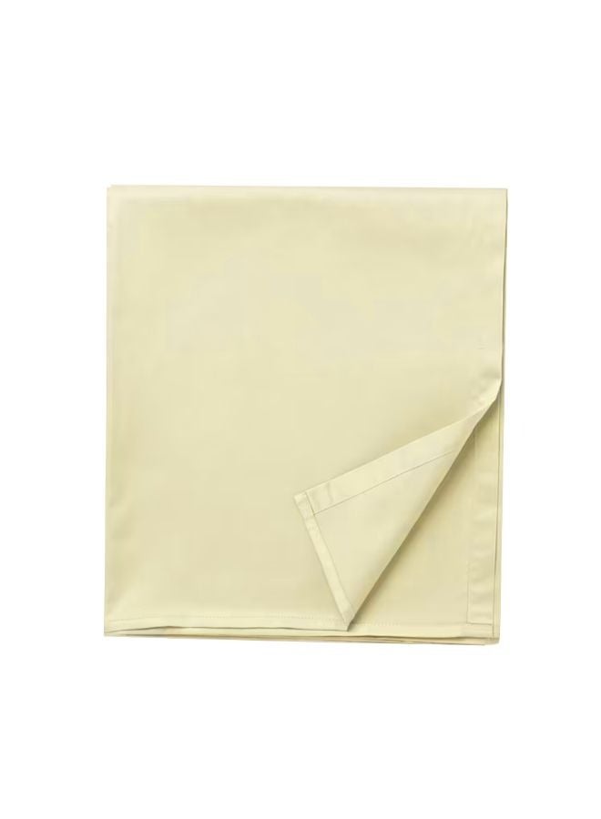 Orchard Exclusive (Cream) King Size Flat Sheet and Pillow covers (Set of 3 Pcs) Cotton percale Weave, Soft and Luxurious, High Quality Bed linen -180 TC