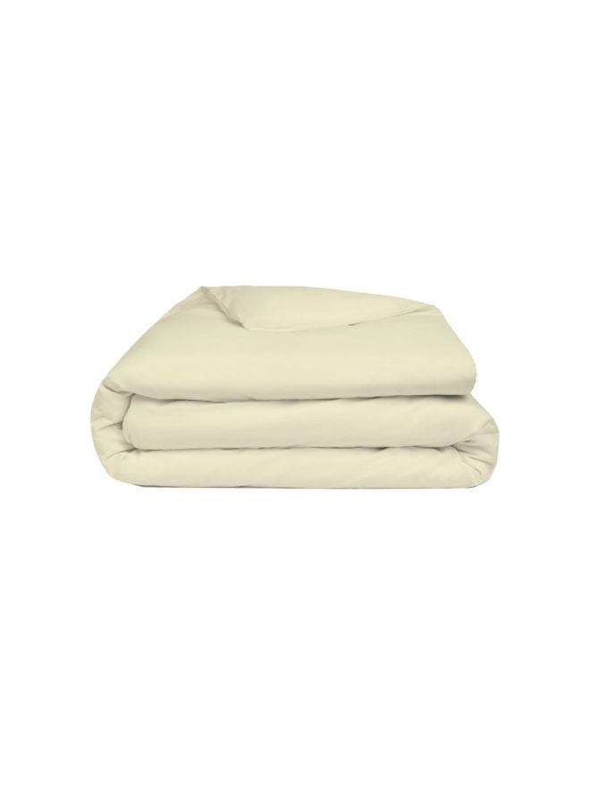 Orchard Exclusive (Cream) Single Size Flat Sheet,Duvet cover and Pillow covers (Set of 4 Pcs) Cotton percale Weave, Soft and Luxurious, High Quality Bed linen -180 TC