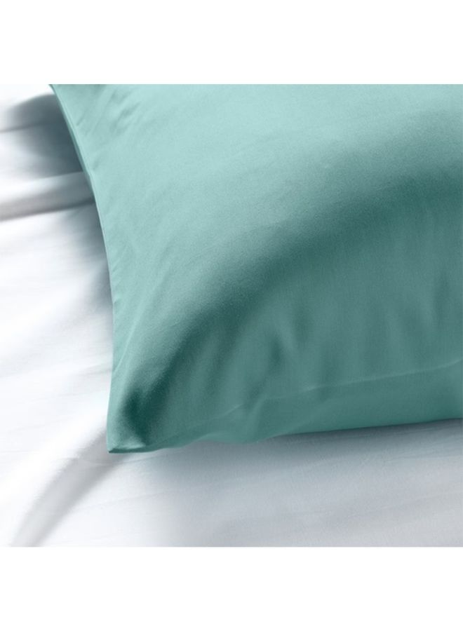 Orchard Exclusive (Sea Green) Queen Size Flat Sheet and Pillow covers (Set of 3 Pcs) Cotton percale Weave, Soft and Luxurious, High Quality Bed linen -180 TC