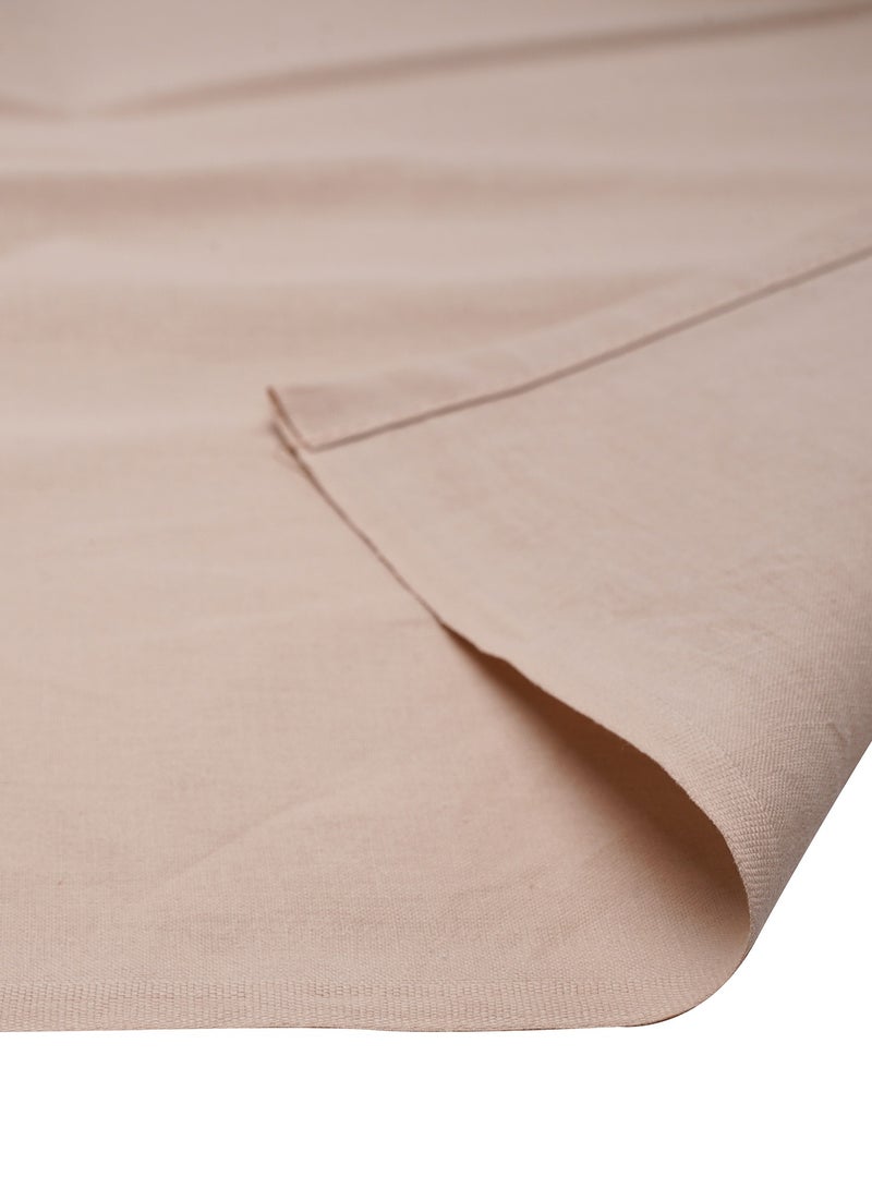 3 Piece Hometex Design 100% Cotton King Size Printed Flat Sheet Set BEIGE SABLE - 1 Flat Sheet (240x260 cm) + 2 Pillow Covers (50x80 cm)