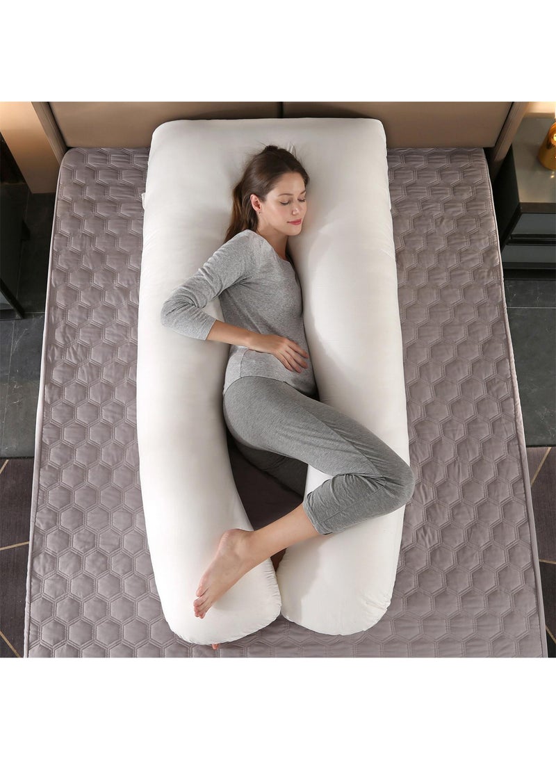 U-Shaped Full Body Pregnancy Cotton Pillow Cover 70x130cm