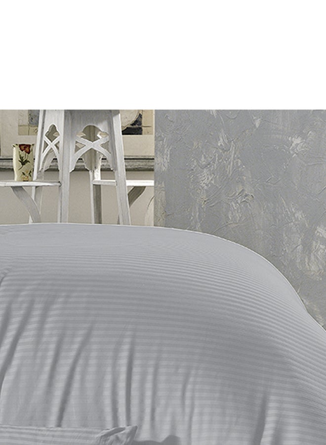 6-Piece Striped Comforter Set Grey