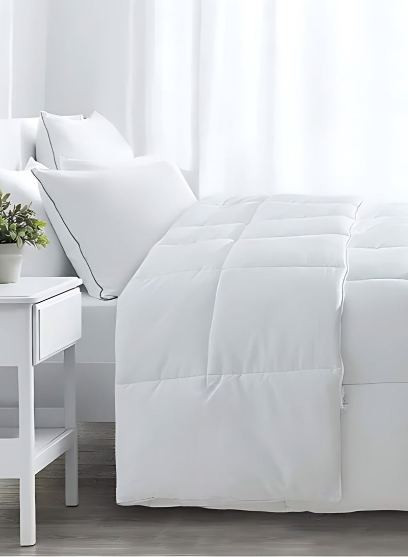 Duvet Comforter Microfiber for King/Queen Size Mattress 150x200, 200x220, Color White