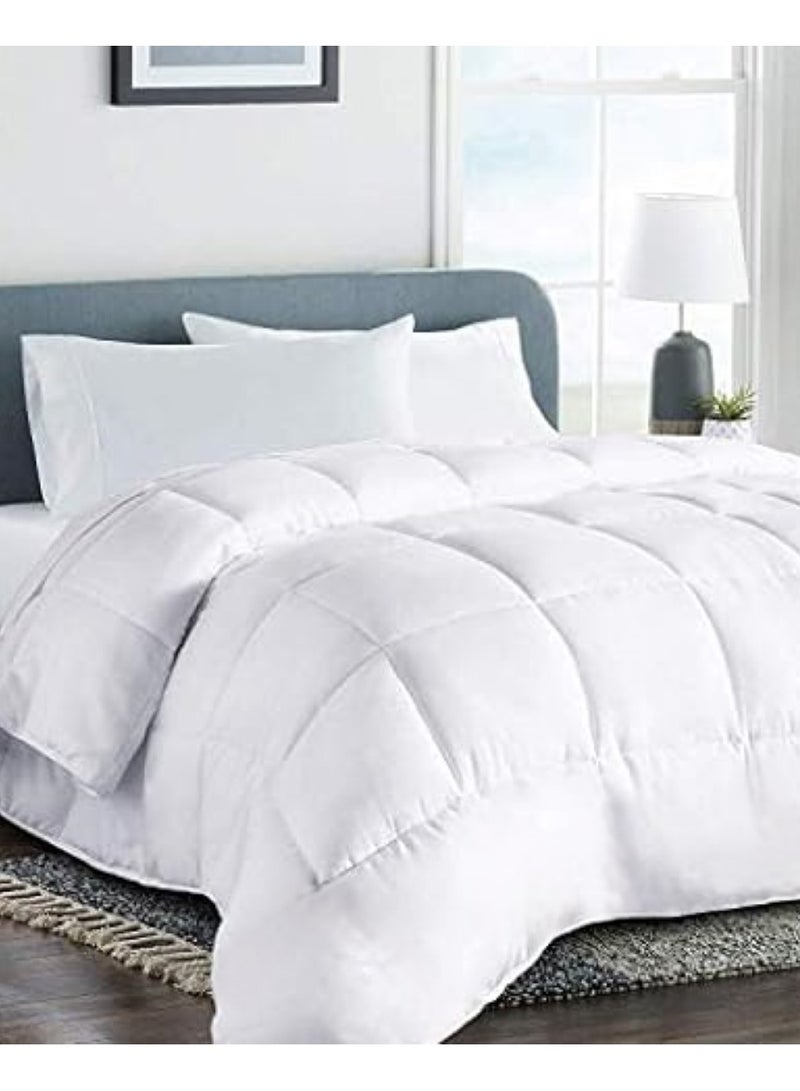 Duvet Comforter Microfiber for King/Queen Size Mattress 150x200, 200x220, Color White