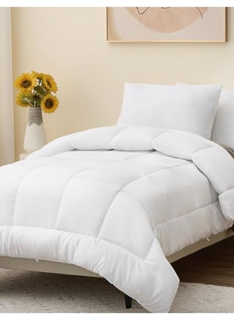 Duvet Comforter Cotton for King/Queen Size Mattress 150x200, 200x220, Color White