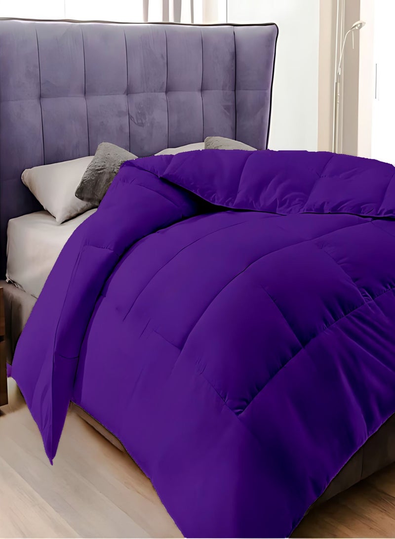 Duvet Comforter Cotton for King/Queen Size Mattress 150x200, 200x220, Color Purple