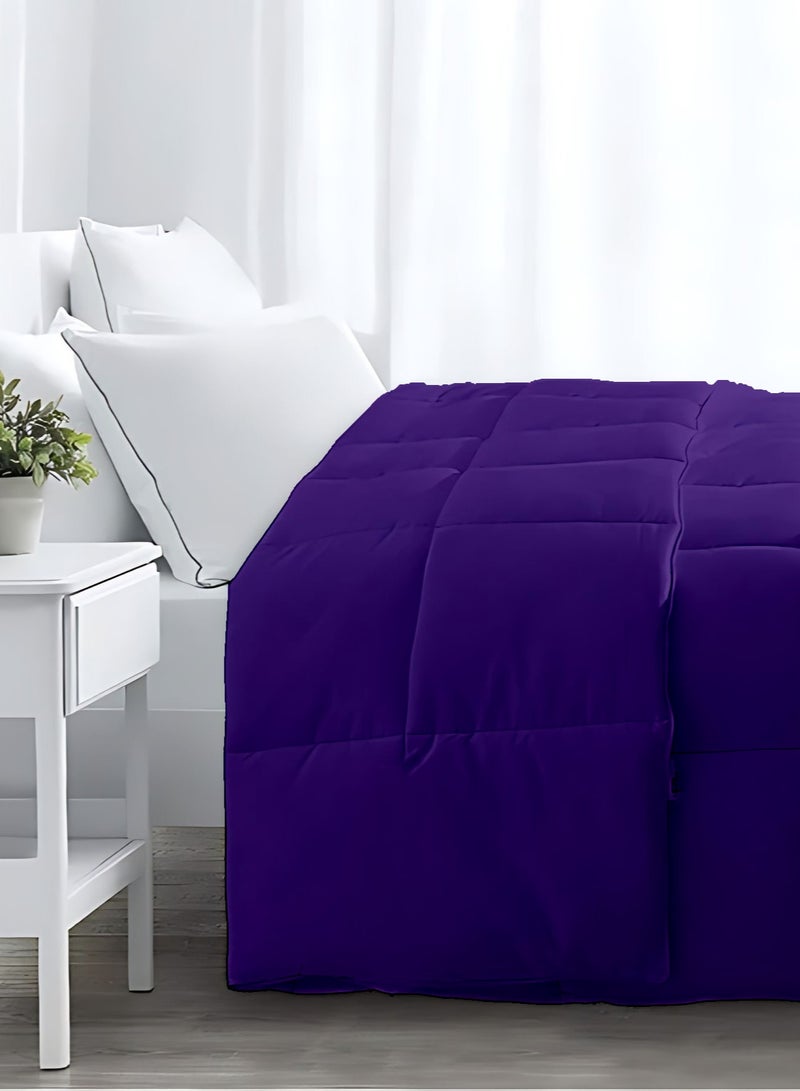 Duvet Comforter Cotton for King/Queen Size Mattress 150x200, 200x220, Color Purple